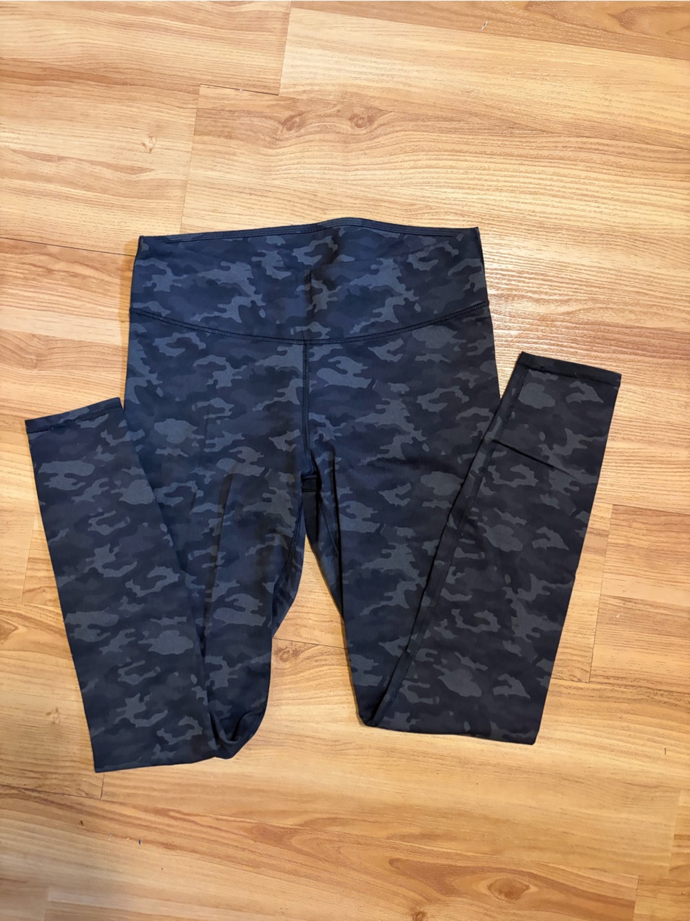 Fabletics Black and Charcoal Camo Leggings
